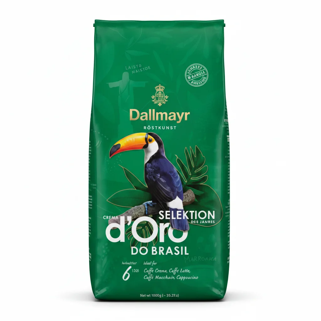 Dallmayr Crema d'Oro Selektion Do Brasil 1 кг Зернова / Доллмаер Крема Доро Бразіл 1 кг