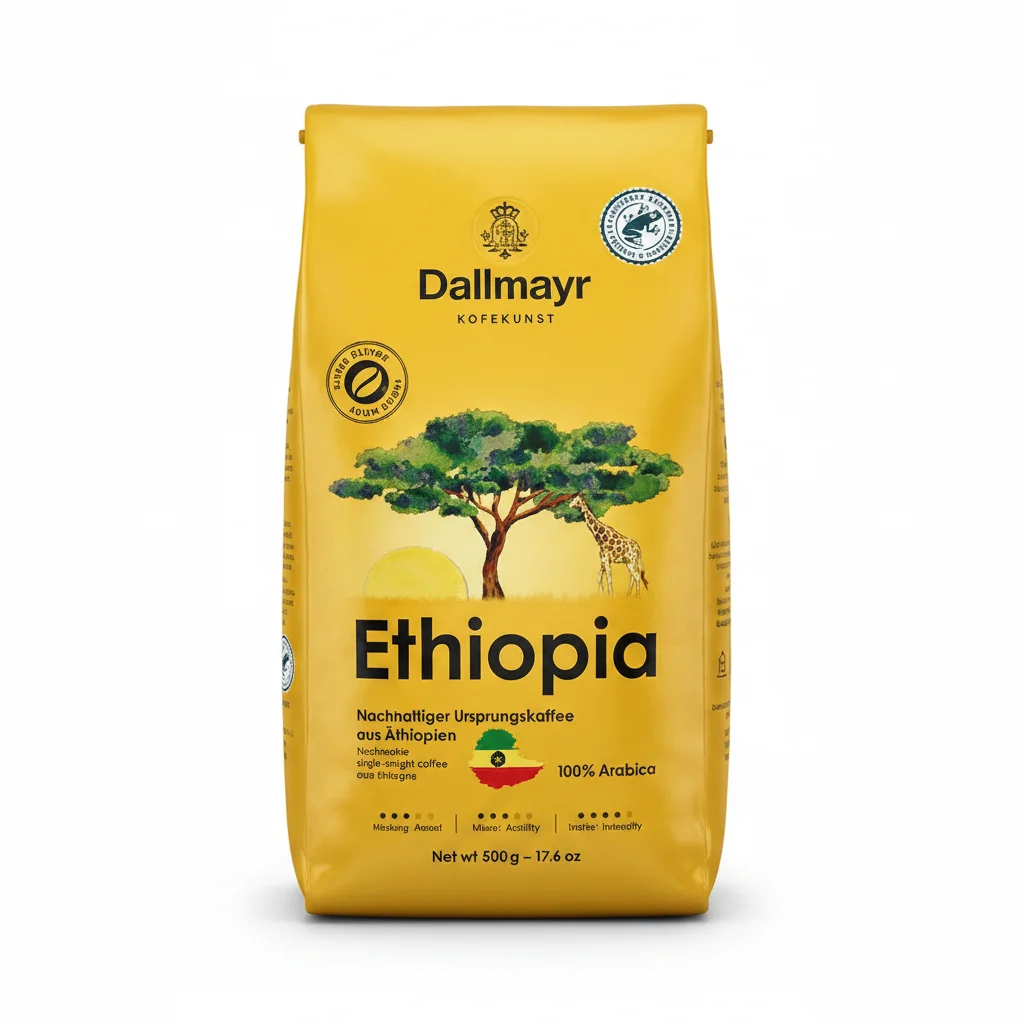 Dallmayr Ethiopia 500 г Зернова / Доллмаер Ефіопія 500г