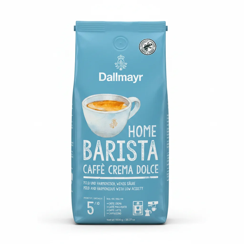 Dallmayr Home Barista Caffè Crema Dolce 1 kg Зернова / Доллмаер Хоум Баріста Крема Дольче 1 кг