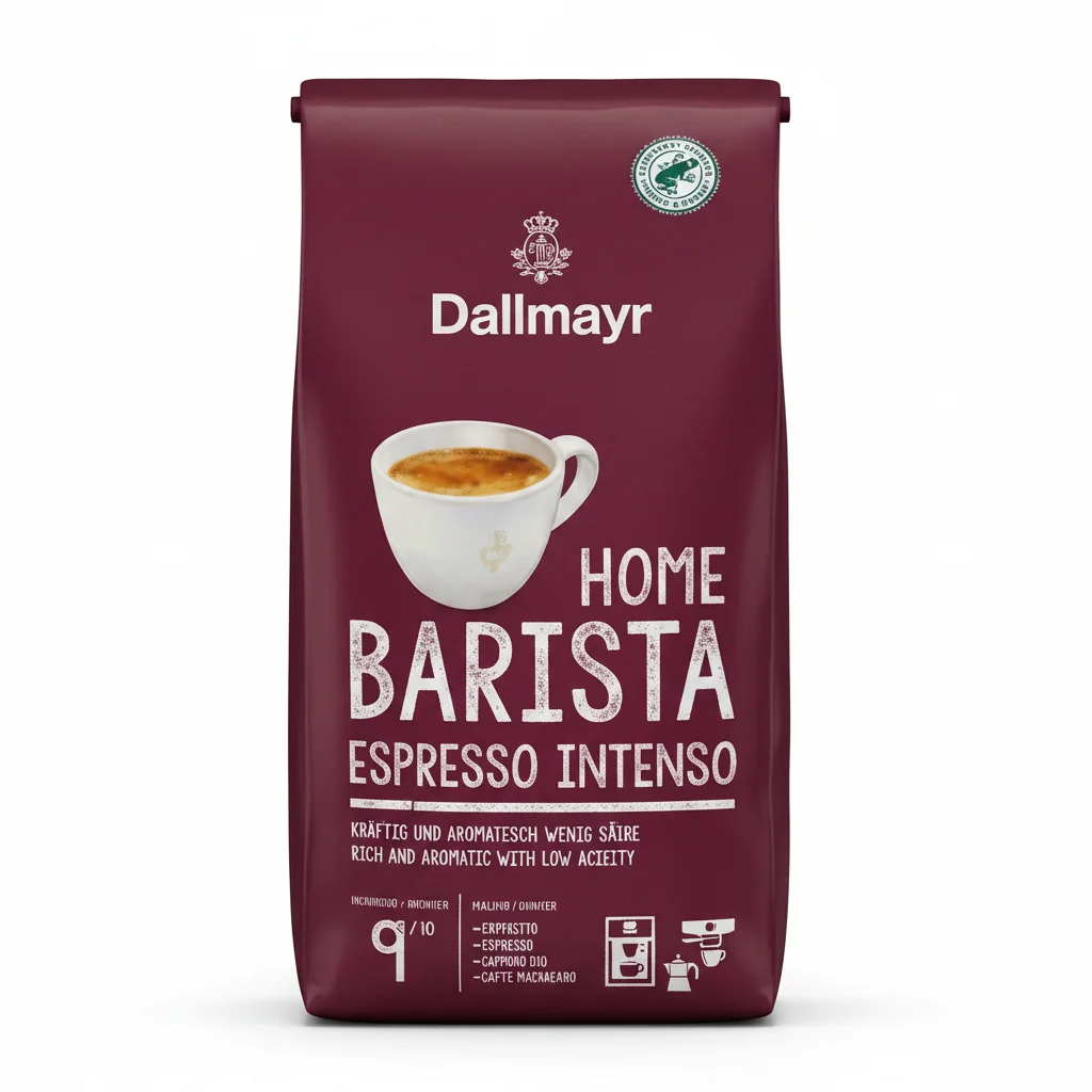 Dallmayr Home Barista Espresso Intenso 1 kg Зернова / Доллмаер Хоум Баріста Еспрессо Інтенсо 1 кг