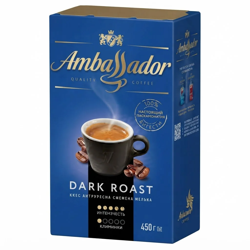Ambassador Dark Roast 450 г Мелена / Дарк Роуст