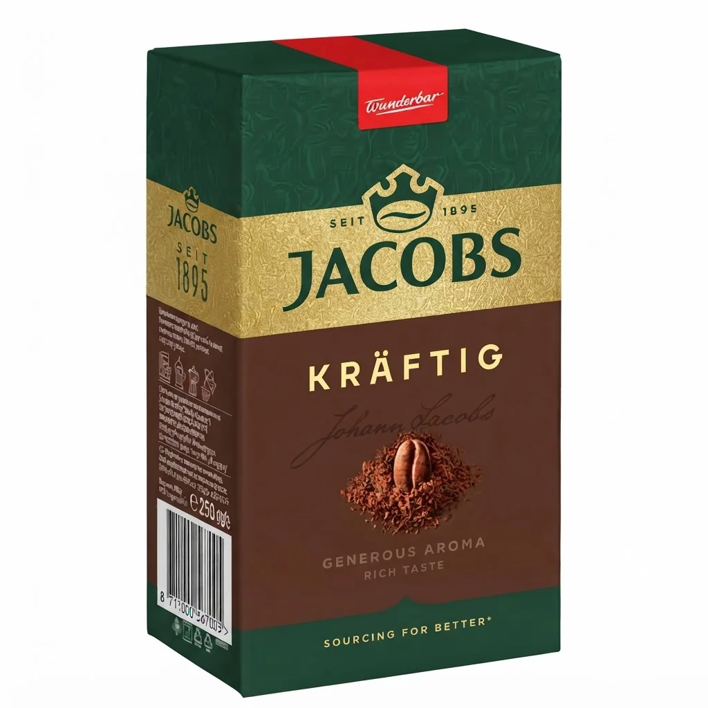 Jacobs Kräftig 250 г Мелена / Крафтіг