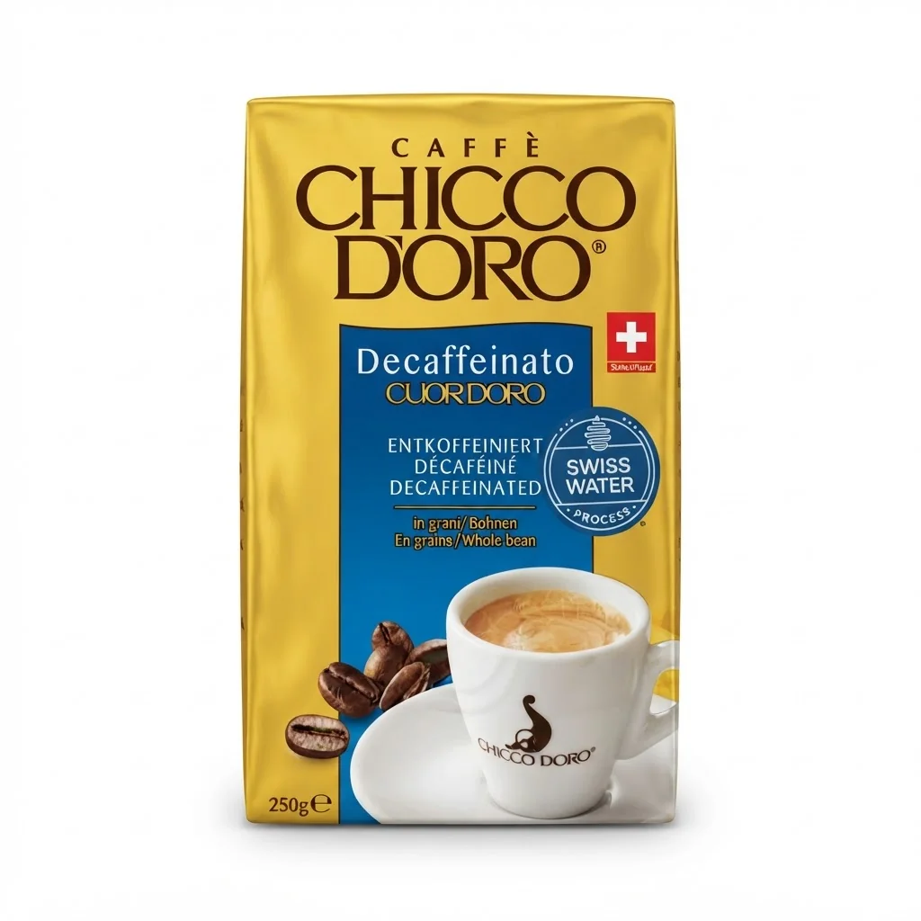 Chicco D'oro Decaffeinato 250 г Зернова / Декафеїно