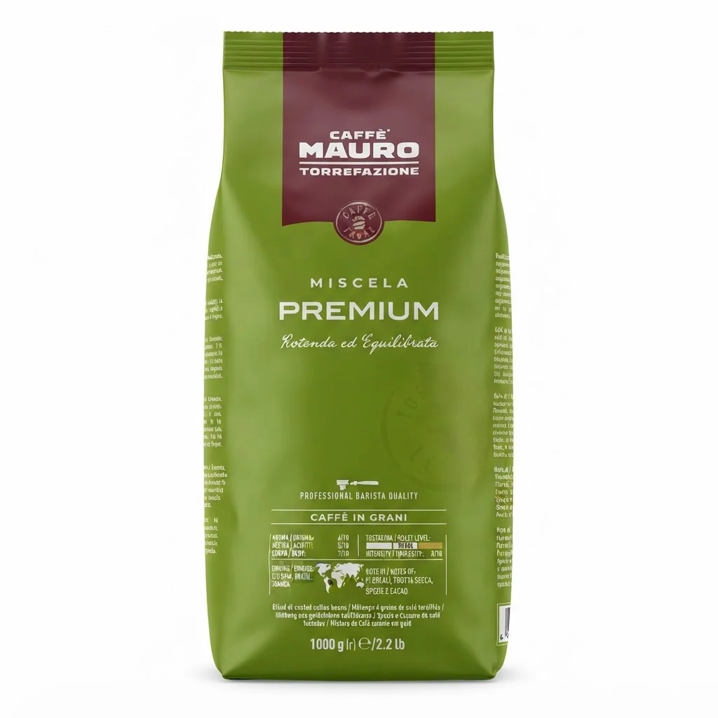 Mauro Caffè Premium 1 кг Зернова / Преміум